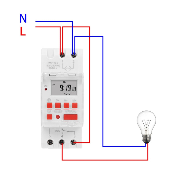 SINOTIMER TM919B-5V 30A Programmable Digital Timer Switch Automatic Cycle Timing Controller - Switch by SINOTIMER | Online Shopping UK | buy2fix