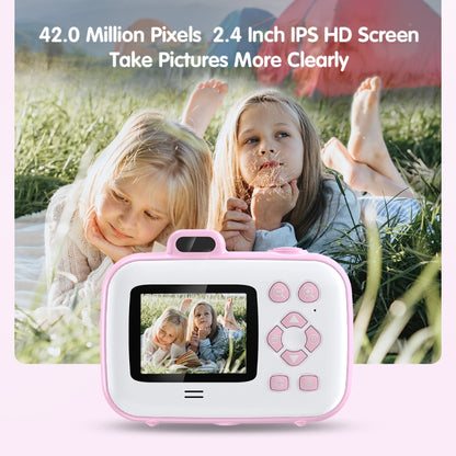 2.4-Inch Smart Digital Kids Thermal Printing Camera With Printing Paper, Color: 503AF Pink Focus - Children Cameras by buy2fix | Online Shopping UK | buy2fix