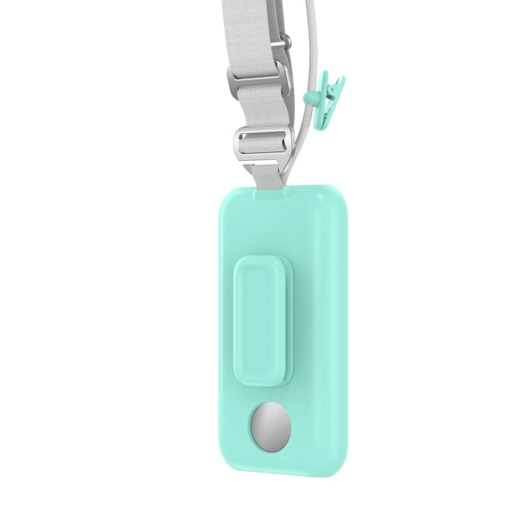 For Apple Vision Pro Battery PC Case Holder With Belt Clip And Shoulder Strap VR Headset Accessory(Mint Green) - VR Accessories by buy2fix | Online Shopping UK | buy2fix