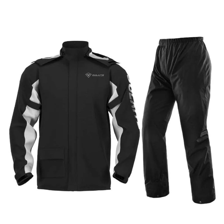 SULAITE Outdoor Motorcycle Riding Full Body Split Raincoat Suit, Size: M(Black) - Raincoat by SULAITE | Online Shopping UK | buy2fix