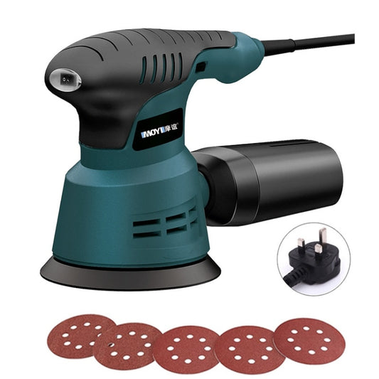 5pcs /Set UK Plug MOYI Small Polishing Sandpaper Machine Woodworking Electric Disc Sander - Abrasive Tools & Accessories by MOYI | Online Shopping UK | buy2fix