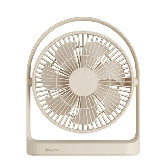 JisuLife FA27 Desktop Wireless Rechargeable Fan Office Table Mini Fan(Brown) - Electric Fans by JisuLife | Online Shopping UK | buy2fix