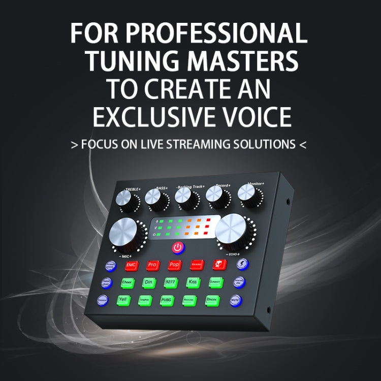 V8S Audio Mixer Live Voice Changer External Sound Card, Color: Black Cantilever Set - Live Sound Effects Processors by buy2fix | Online Shopping UK | buy2fix