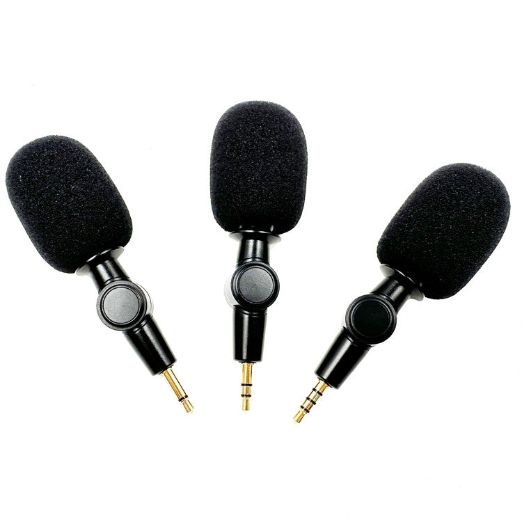 Mobile Phone Live Broadcast Microphone, Style: Pro 3.5 Straight Head 4-section Plug (Sponge Cover) - Microphone by buy2fix | Online Shopping UK | buy2fix