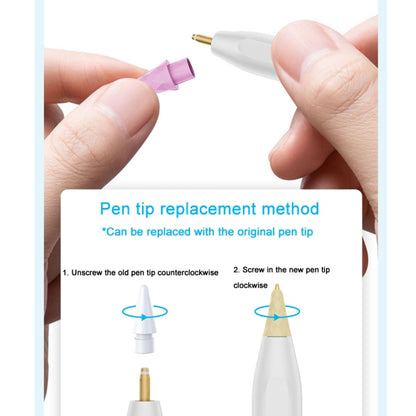 For Apple Pencil 1 / 2 Generation & USB-C Stylus Modified Pen Tip Diamond Crystal Pencil Nib(Transparent) - Pencil Accessories by buy2fix | Online Shopping UK | buy2fix