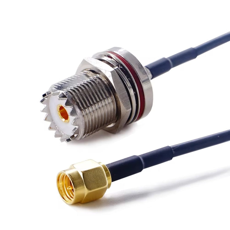 20cm SMA Male To SO239 UHF Female Coaxial RF Cable RG174 Coaxial Connector - Connectors by buy2fix | Online Shopping UK | buy2fix