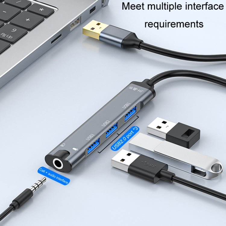 JINGHUA N800 Drive Free Sound Card Computer To Docking Station With Audio Interface, Interface: Type-C - USB Sound by JINGHUA | Online Shopping UK | buy2fix