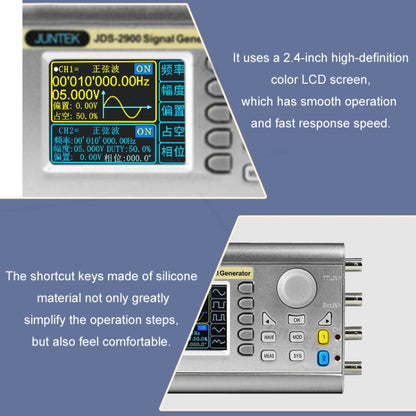 JUNTEK Programmable Dual-Channel DDS Function Arbitrary Waveform Signal Generator, Frequency: 40MHz(EU Plug) - Other Tester Tool by buy2fix | Online Shopping UK | buy2fix