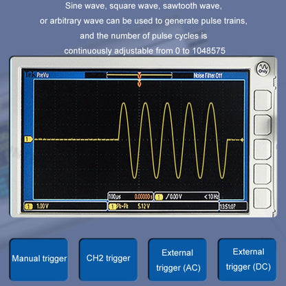 JUNTEK Programmable Dual-Channel DDS Function Arbitrary Waveform Signal Generator, Frequency: 50MHz(US Plug) - Other Tester Tool by buy2fix | Online Shopping UK | buy2fix