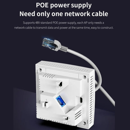 COMFAST CF-E591AX 1500Mbps Dual-Band WiFi6 In-Wall AP Supports 48V POE Power Supply - Wireless Routers by COMFAST | Online Shopping UK | buy2fix