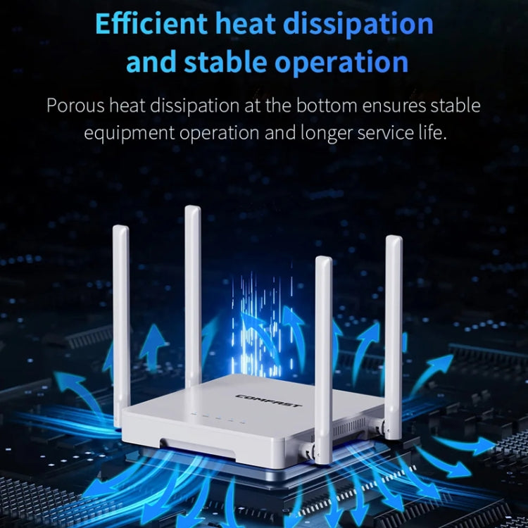 COMFAST CF-WR630AX 3000Mbps Dual-Band WiFi6 MESH Router 4x5dBi Antenna US Plug - Wireless Routers by COMFAST | Online Shopping UK | buy2fix