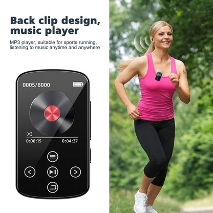 MP3 Bluetooth Music Player HIFI Sports Clip Touch Screen MP4, Memory: 32GB(Black) - MP3 Player by buy2fix | Online Shopping UK | buy2fix