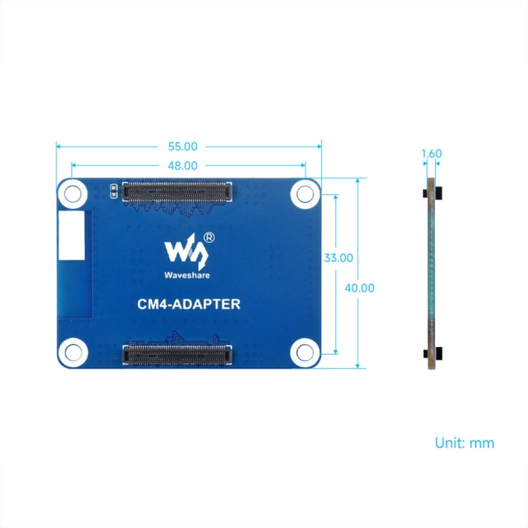 Waveshare For Raspberry Pi CM4 Interface Protection Adapter Board(27782) - Raspberry Pi Accessories by Waveshare | Online Shopping UK | buy2fix