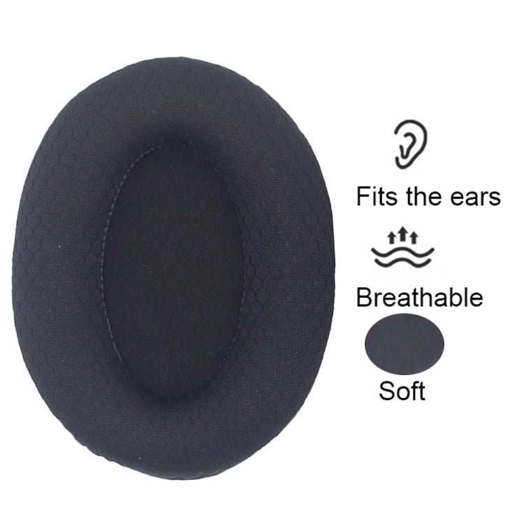 1pair For Razer Opus X Headphone Replacement Sponge Cover Ear Pad Accessories(Gray Leather) - Earmuff & Pad by buy2fix | Online Shopping UK | buy2fix