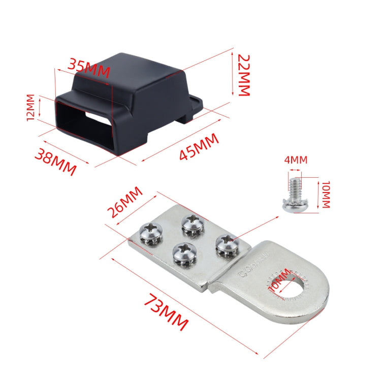 4-way RV Yacht Flame Retardant Waterproof Battery Terminal Fuse Block(One) - Fuse by buy2fix | Online Shopping UK | buy2fix