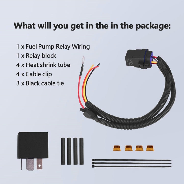 For Jeep / Dodge / Chrysler Vehicle Fuel Pump Relay Wiring Harness Kit - DIY Cables by buy2fix | Online Shopping UK | buy2fix