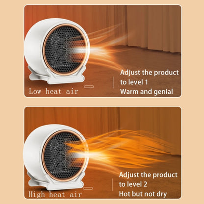 1800W Desktop High-power Two-speed Heater Household Fast Heating Heater, Spec: US Plug(White) - Electric Heaters by buy2fix | Online Shopping UK | buy2fix