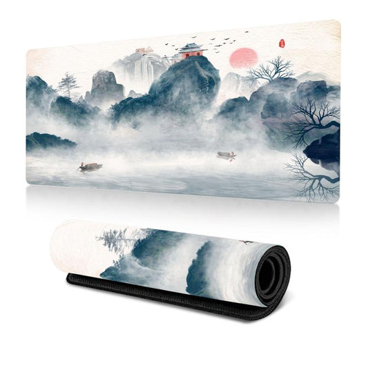 400x900x2mm Ink Painting Cherry Blossom Rubber Non-Slip Mouse Pad Desk Mat(Pattern 24) - Mouse Pads by buy2fix | Online Shopping UK | buy2fix