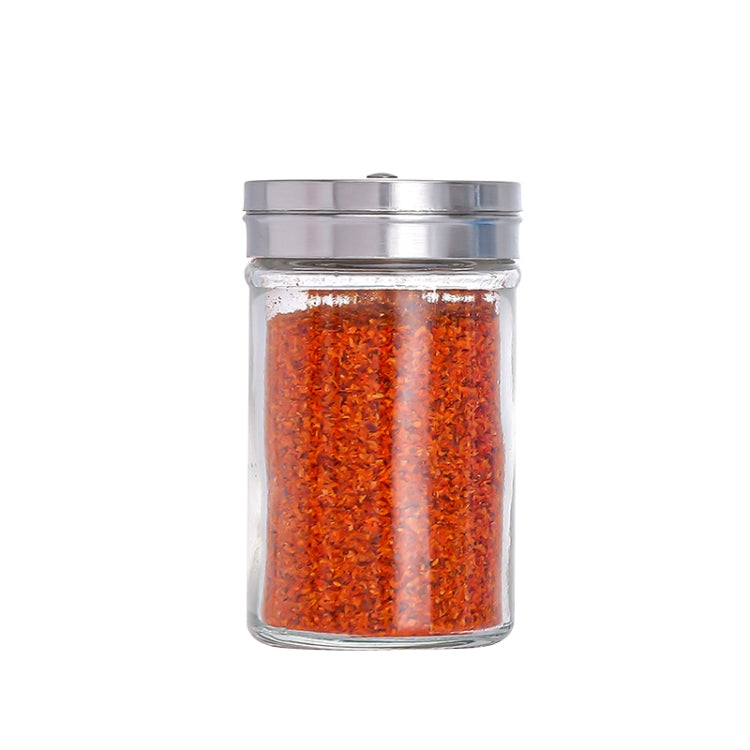 Stainless Steel Lid Glass Seasoning Jar Kitchen Supplies (Transparent) - Condiment Bottles & Hip Flasks by buy2fix | Online Shopping UK | buy2fix