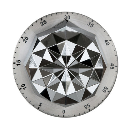 Mechanical Timer Stainless Steel Flower Creative Timer Magnetic Kitchen Reminder - Digital Countdown by buy2fix | Online Shopping UK | buy2fix