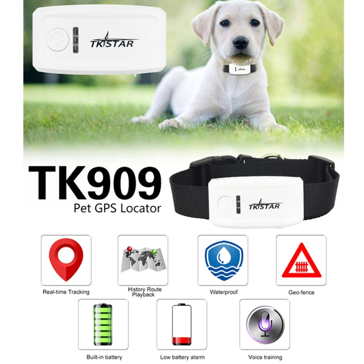TK-909 GPS / GPRS / GSM Pet Locator Pet Collar Real-time Tracking Device - Pet Tracker by buy2fix | Online Shopping UK | buy2fix