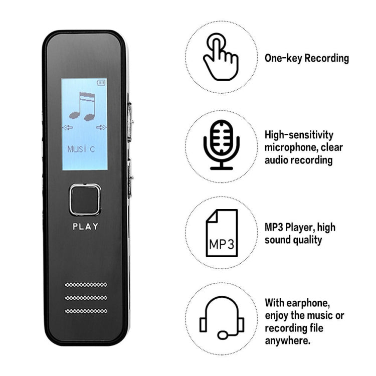 SK007 Portable Audio Digital HD Sound Lossless Voice Recorder - Recording Pen by buy2fix | Online Shopping UK | buy2fix