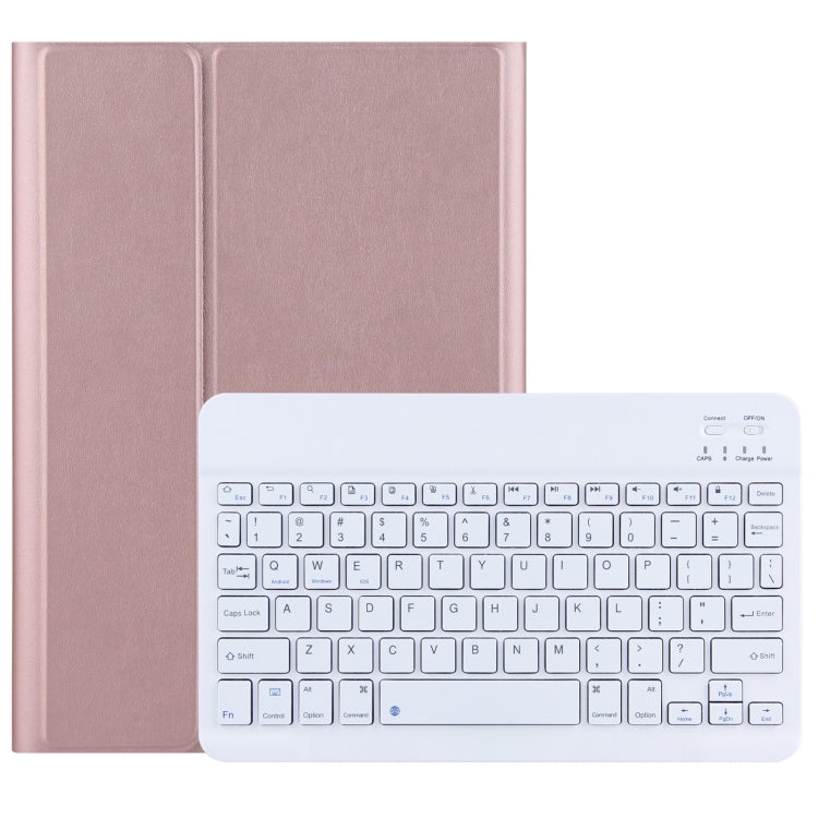 DY-P10 2 in 1 Removable Bluetooth Keyboard + Protective Leather Tablet Case with Holder for Lenovo Tab P10 10.1 inch(Rose Gold) - Lenovo Keyboard by buy2fix | Online Shopping UK | buy2fix