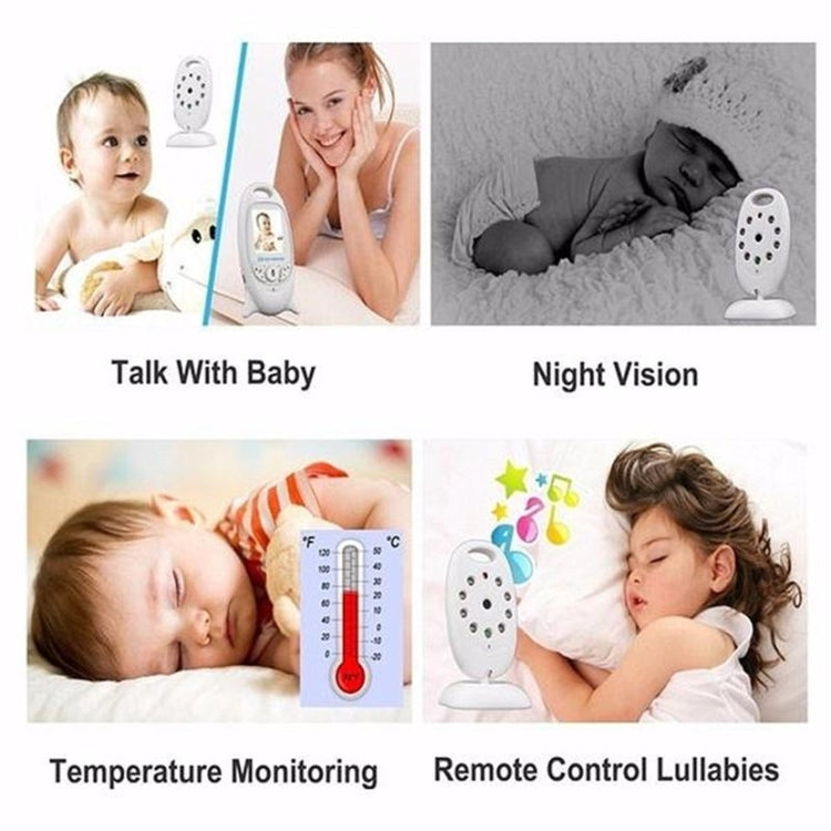 VB601 2.0 inch LCD Screen Hassle-Free Portable Baby Monitor, Support Two Way Talk Back, Night Vision(UK Plug) - Security by buy2fix | Online Shopping UK | buy2fix