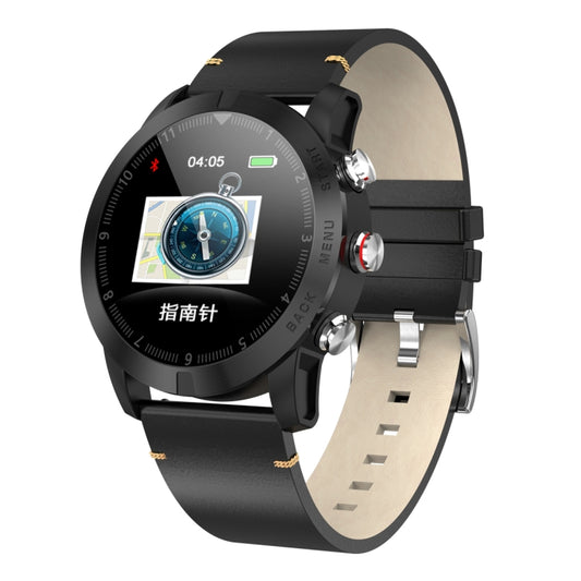 DTNO.1 S10 1.3 inches TFT Color Screen Smart Bracelet IP68 Waterproof, Leather Watchband, Support Call Reminder /Heart Rate Monitoring /Sleep Monitoring /Multi-sport Mode (Black) - Smart Wear by DTNO.1 | Online Shopping UK | buy2fix