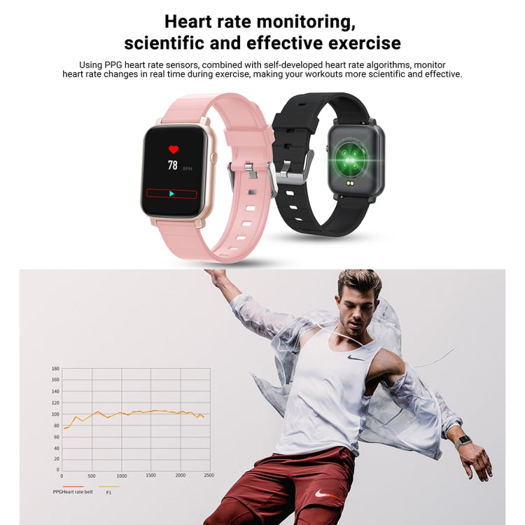 SMA-F1 1.3 inch TFT Full Touch Screen IP68 Waterproof Smart Sports Watch, Support Dynamic Heart Rate & Blood Pressure & Sleep Detection / Bluetooth / Alarm Clock / Photo Control(Rose Gold) - Smart Wear by buy2fix | Online Shopping UK | buy2fix