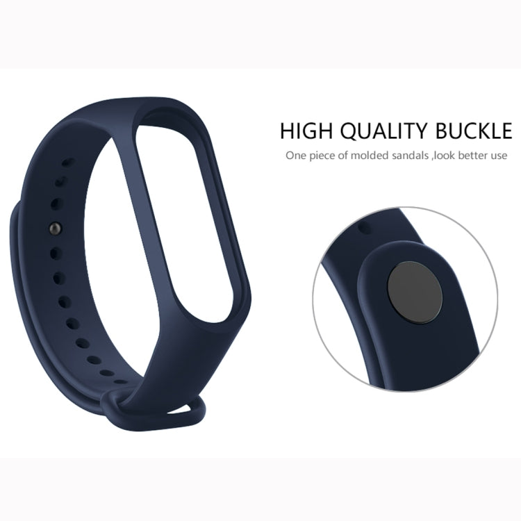 Pure Color Soft TPU  Watch Bands for Xiaomi Mi Band 4, Host Not Included(Black) - Smart Wear by buy2fix | Online Shopping UK | buy2fix