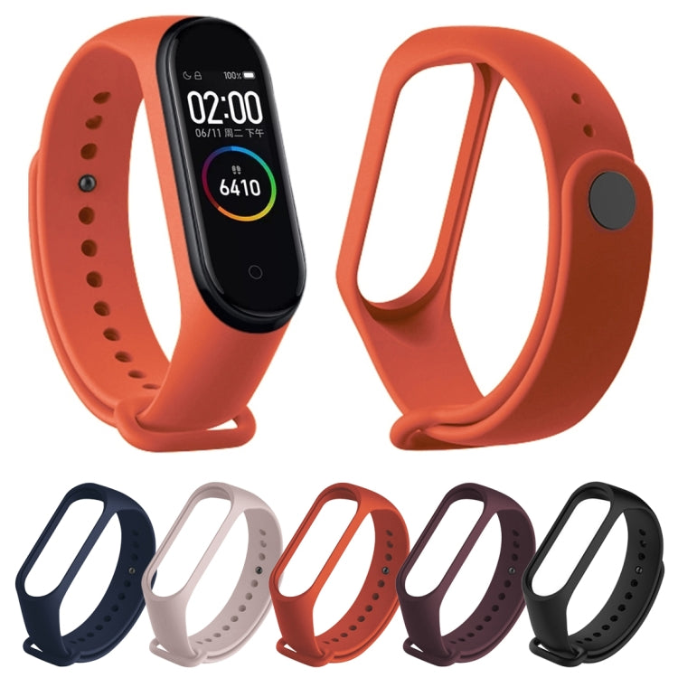 Pure Color Soft TPU  Watch Bands for Xiaomi Mi Band 4, Host Not Included(Black) - Smart Wear by buy2fix | Online Shopping UK | buy2fix