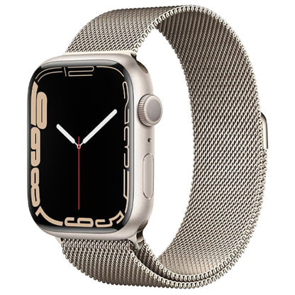 Milanese Loop Magnetic Stainless Steel Watch Band for Apple Watch Series 8&7 41mm / SE 2&6&SE&5&4 40mm / 3&2&1 38mm(Milan Starlight) - Smart Wear by buy2fix | Online Shopping UK | buy2fix