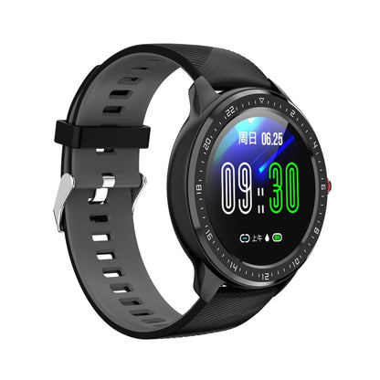 Z06 Fashion Smart Sports Watch, 1.3 inch Full Touch Screen, 5 Dials Change, IP67 Waterproof, Support Heart Rate / Blood Pressure Monitoring / Sleep Monitoring / Sedentary Reminder (Black Grey) - Smart Wear by buy2fix | Online Shopping UK | buy2fix