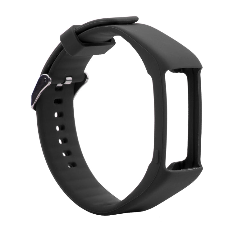 Silicone Sport Watch Band for POLAR A360 / A370(Black) - Smart Wear by buy2fix | Online Shopping UK | buy2fix