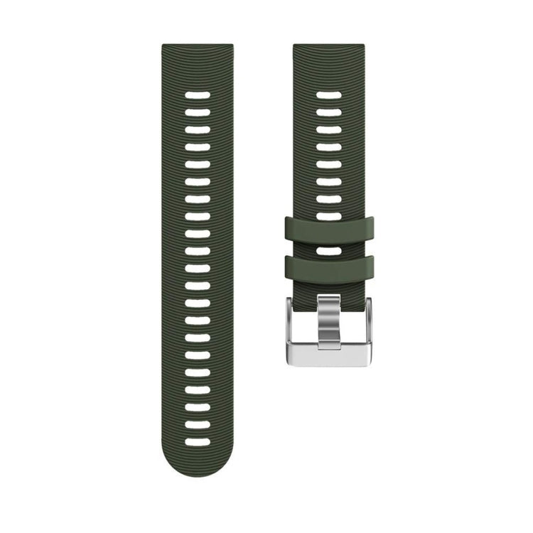 Smart Watch Silicone Watch Band for Garmin Forerunner 245(Army Green) - Smart Wear by buy2fix | Online Shopping UK | buy2fix