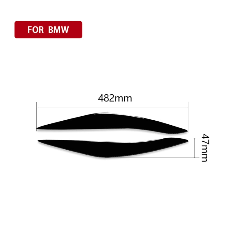 For BMW 5 Series F10 2010-2013 Car Lamp Eyebrow Decorative Sticker,Left and Right Drive Universal - In Car by buy2fix | Online Shopping UK | buy2fix