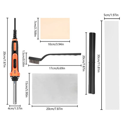 100W Electric Soldering Iron Plastic Welding Machine Car Bumper Repair Plier, EU Plug (Yellow) - Hand Tool Sets by buy2fix | Online Shopping UK | buy2fix