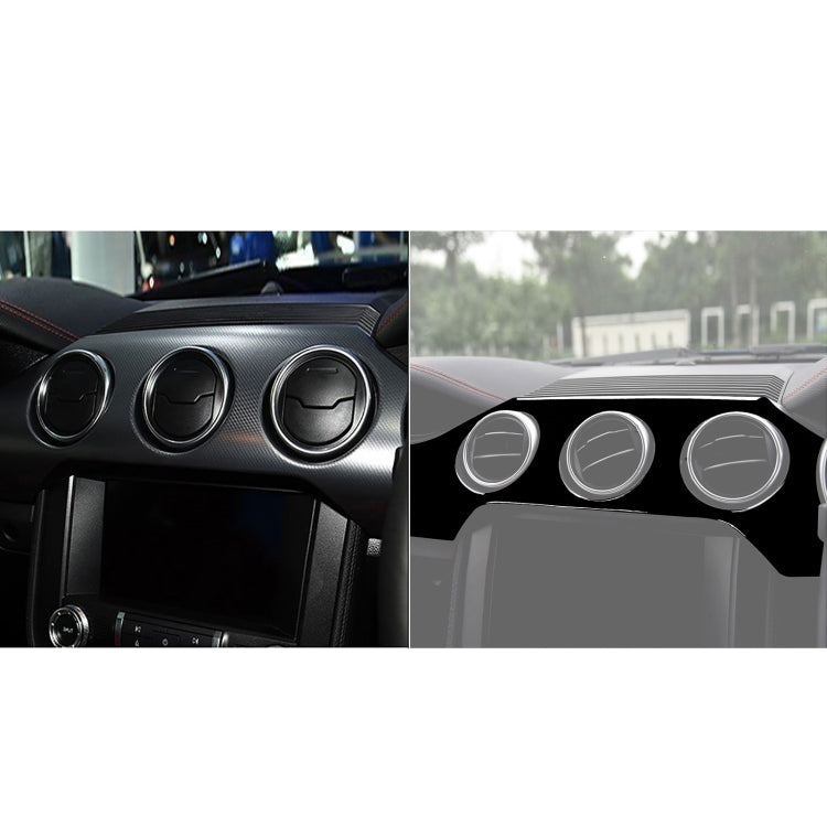 For Ford Mustang 2015-2020 Car Dashboard Panel Set Decorative Sticker, Right Drive (Black) - In Car by buy2fix | Online Shopping UK | buy2fix