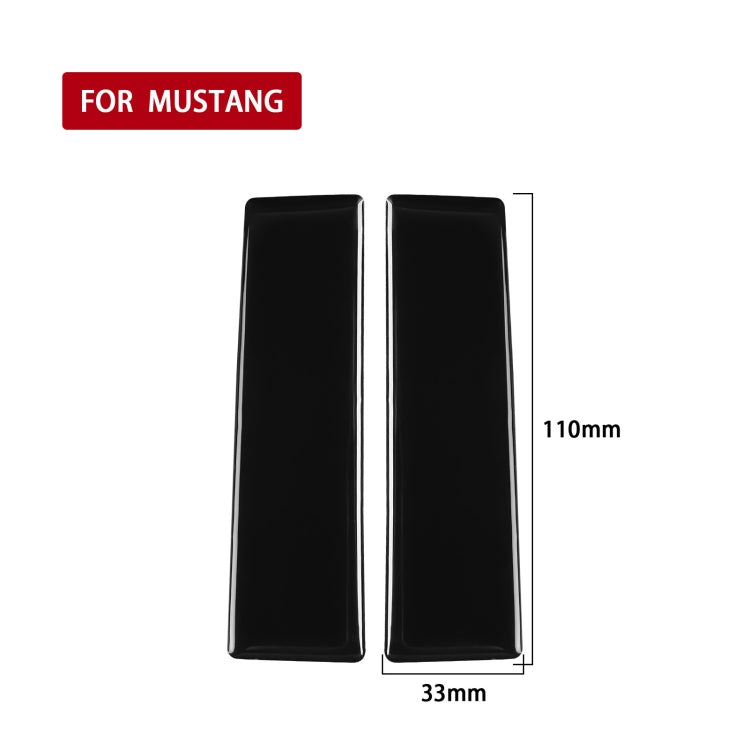 For Ford Mustang 2015-2020 Car Central Control Decorative Sticker, Left and Right Drive Universal (Black) - In Car by buy2fix | Online Shopping UK | buy2fix