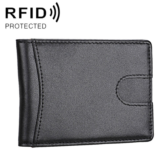 9601 Antimagnetic RFID Mini Crazy Horse Texture Leather Wallet Billfold - Antimagnetic RFID Package by buy2fix | Online Shopping UK | buy2fix