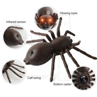 9915 Infrared Sensor Remote Control Simulated Spider Creative Children Electric Tricky Toy Model -  by buy2fix | Online Shopping UK | buy2fix