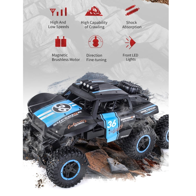 JJR/C Q101 1:10 2.4G 6 Drive Remote Control Car Off-Road Vehicles(Blue) - RC Cars by JJR/C | Online Shopping UK | buy2fix