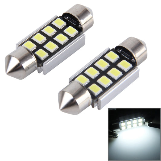 2 PCS 41mm Festoon 3W 300LM White Light 8 LED 3528 SMD Canbus Error-Free Car Reading Lamps,  DC 12 - Dome Lights by buy2fix | Online Shopping UK | buy2fix