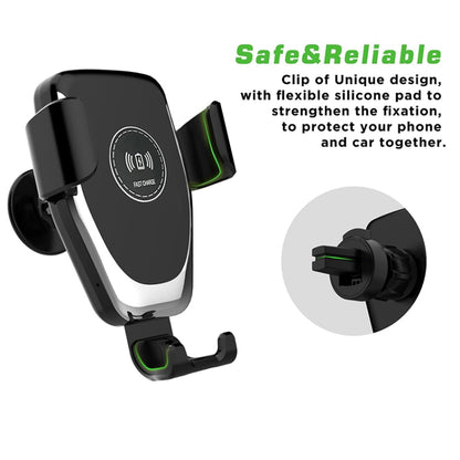 Car Air Outlet Bracket Wireless Charger Qi Standard Wireless Charger(White) - In Car by buy2fix | Online Shopping UK | buy2fix