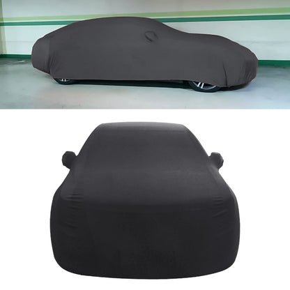 Anti-Dust Anti-UV Heat-insulating Elastic Force Cotton Car Cover for Sedan Car, Size: L, 4.9m~5.25m (Black) - PE Material by buy2fix | Online Shopping UK | buy2fix