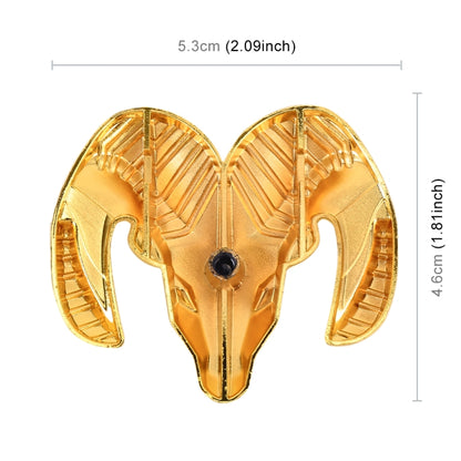 Bull Pattern Car Metal Body Decorative Sticker, Size : S (Gold) - Decorative Sticker by buy2fix | Online Shopping UK | buy2fix