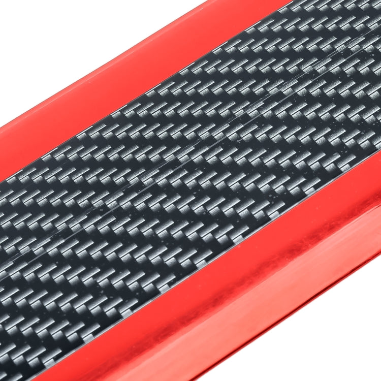 Universal Electroplate Carbon Fibre Car Door Threshold Decoration Strip Decorative Sticker, Size : 7CM x 2M (Red) - Decorative Strip by buy2fix | Online Shopping UK | buy2fix