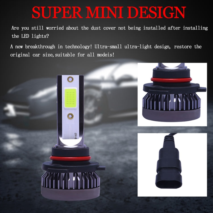 2 PCS H4 DC9-36V / 36W / 8000K / 6000LM IP68 Car / Motorcycle Mini COB LED Headlight Lamps / Fog Light(Ice Blue Light) - LED Headlamps by buy2fix | Online Shopping UK | buy2fix