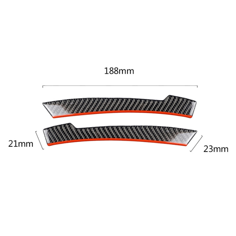 2 PCS Car Carbon Fiber Rearview Mirror Anti-collision Strip Protection Guards Trims Stickers for Mercedes-Benz - Anti Collision Sticker by buy2fix | Online Shopping UK | buy2fix